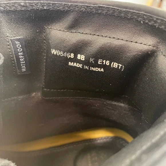 Women’s Cole Haan Grands Black Lace Up, Combat Style Boots. Size 8. Water Proof - Picture 6 of 8